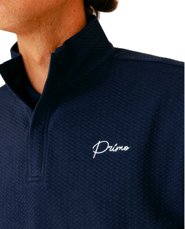 Primo & GH Navy Waffle Quarter Zip - One Golf