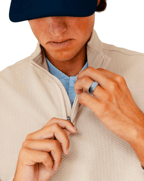 Primo & GH Sand Waffle Quarter Zip - One Golf