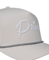 Primo & Grant Cream Rope Cursive Cap - One Golf
