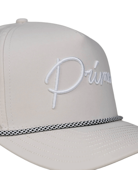 Primo & Grant Cream Rope Cursive Cap - One Golf