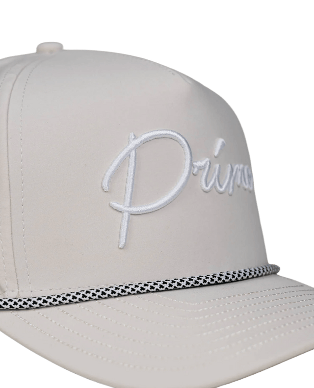 Primo & Grant Cream Rope Cursive Cap - One Golf