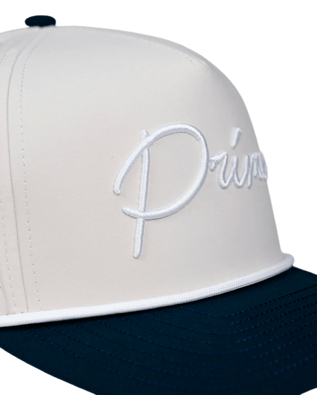 Primo & Grant Cream/Navy Rope Cursive Cap - One Golf