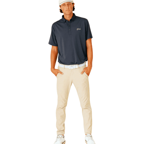 Primo & Grant Horvat Dark Gray Classic Polo - One Golf