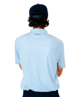 Primo & Grant Horvat Light Blue Micro Stripes Blade Polo - One Golf