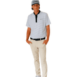 Primo & Grant Horvat White/Black Stripes Blade Polo - One Golf