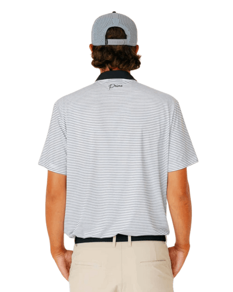 Primo & Grant Horvat White/Black Stripes Blade Polo - One Golf