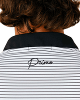 Primo & Grant Horvat White/Black Stripes Blade Polo - One Golf