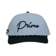 Primo & Grant Light Gray/Black Rope Cursive Cap - One Golf