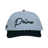 Primo & Grant Light Gray/Black Rope Cursive Cap - One Golf