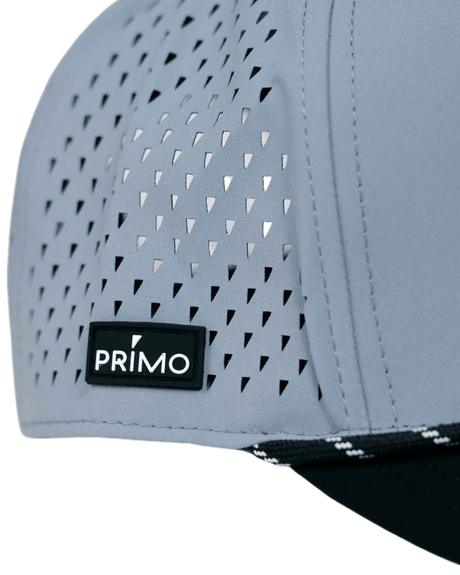 Primo & Grant Light Gray/Black Rope Cursive Cap - One Golf
