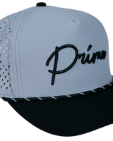 Primo & Grant Light Gray/Black Rope Cursive Cap - One Golf