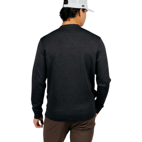 Primo Heather Charcoal Fairway Crew Neck - One Golf