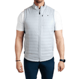 Primo Light Gray Puff Vest Jacket - One Golf