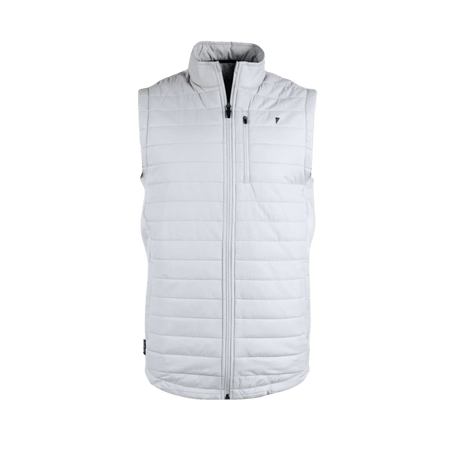 Primo Light Gray Puff Vest Jacket - One Golf