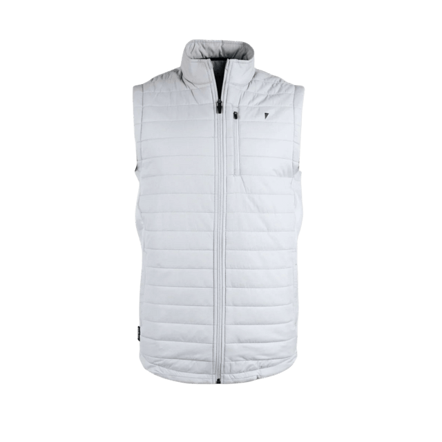 Primo Light Gray Puff Vest Jacket - One Golf