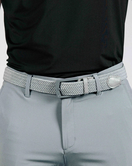 Primo Light Gray Tonal Belt - One Golf