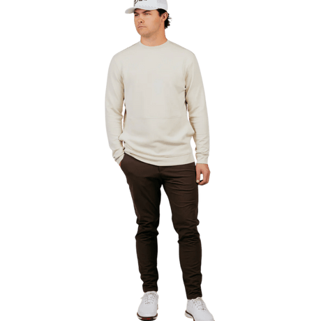 Primo Light Khaki Fairway Crew Neck - One Golf