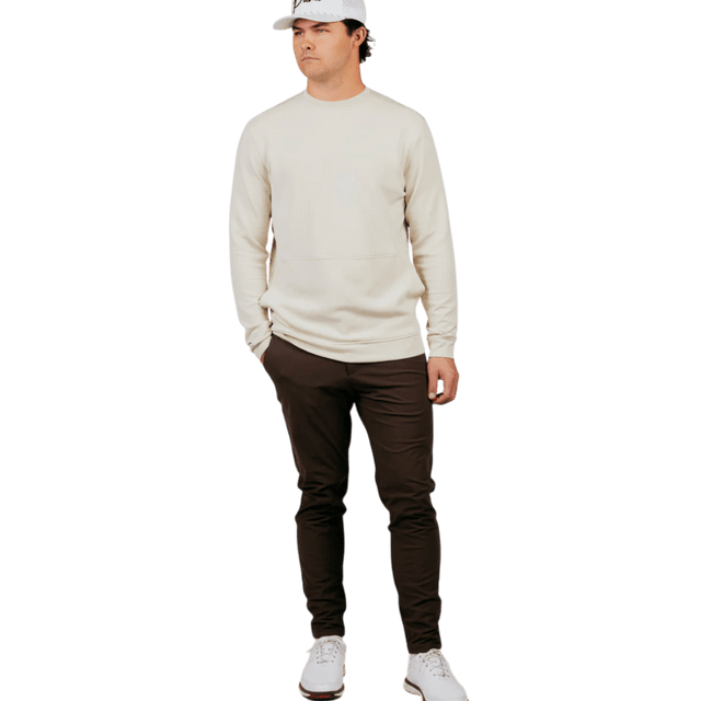 Primo Light Khaki Fairway Crew Neck - One Golf