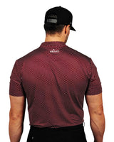 Primo Maroon Chevron Blade Polo - One Golf