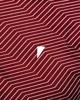 Primo Maroon Chevron Blade Polo - One Golf