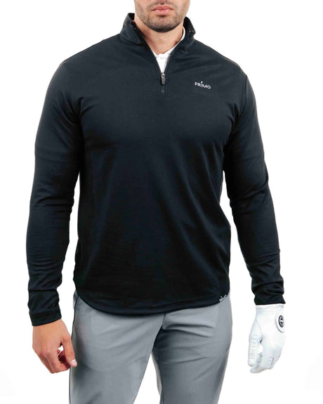 Primo Men's Black Classic Quarter Zip - One Golf