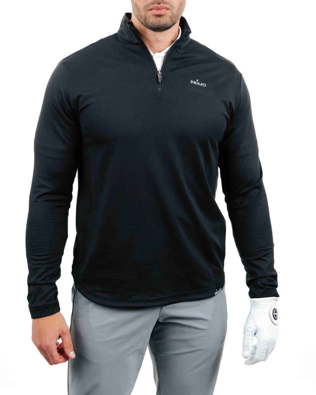Primo Men's Black Classic Quarter Zip - One Golf
