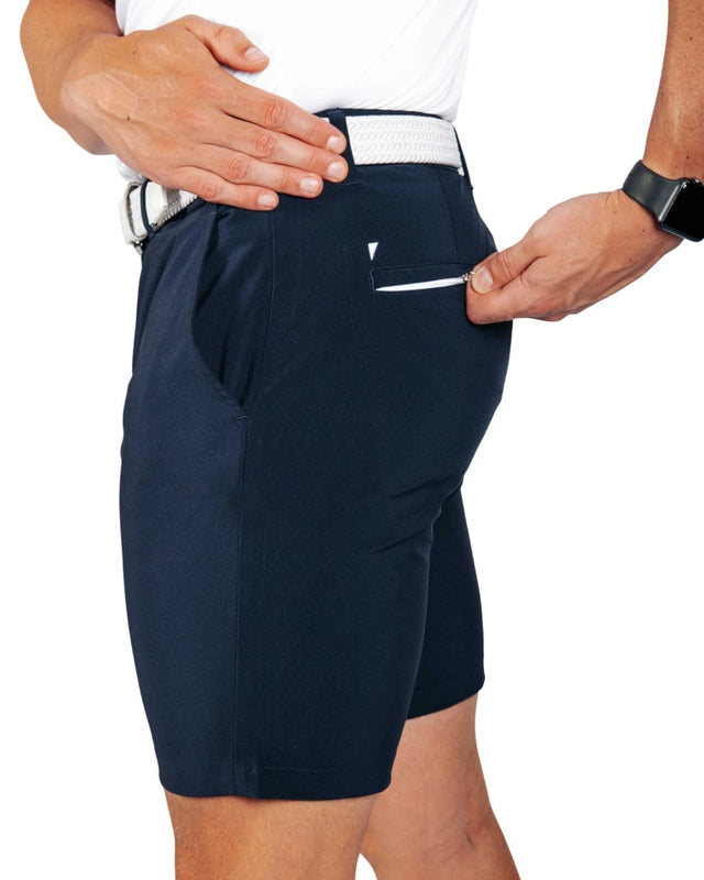 Primo Men's Navy Blue Golf Shorts - One Golf