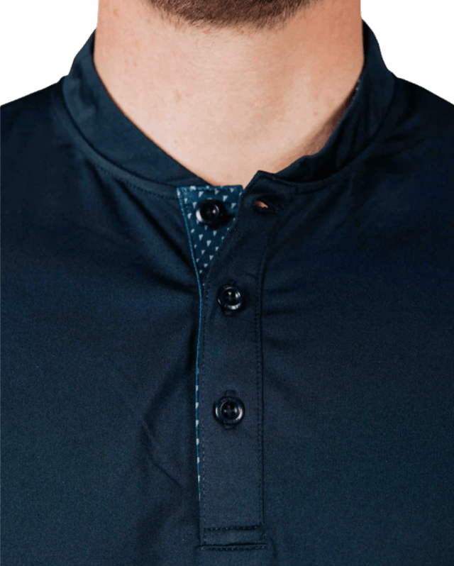 Primo Navy Blade Collar Polo - One Golf