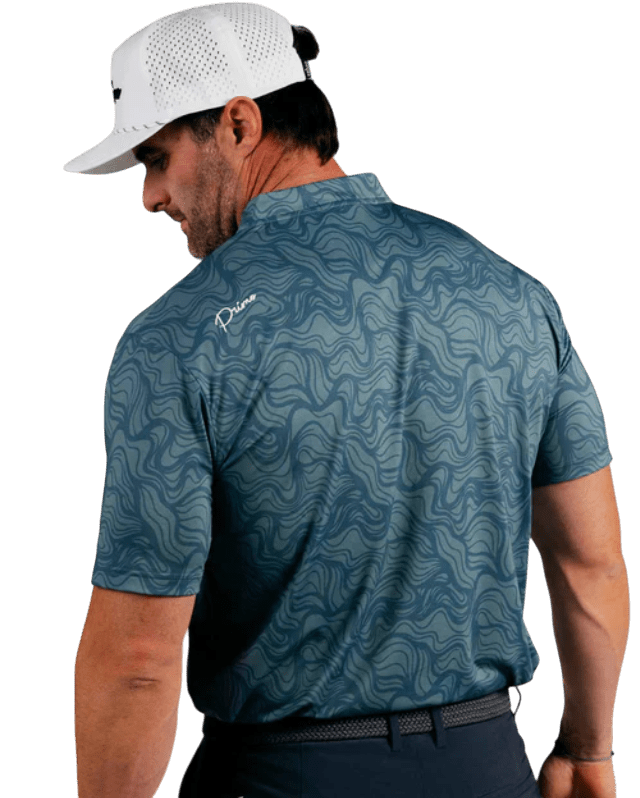 Primo Ocean Scape Blade Collar Polo - One Golf