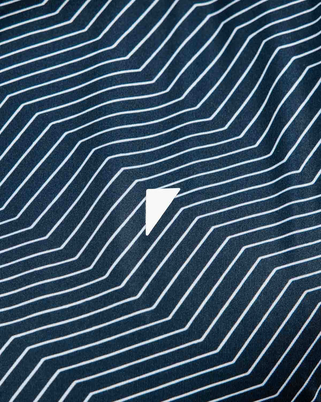 Primo Navy Chevron Classic Polo