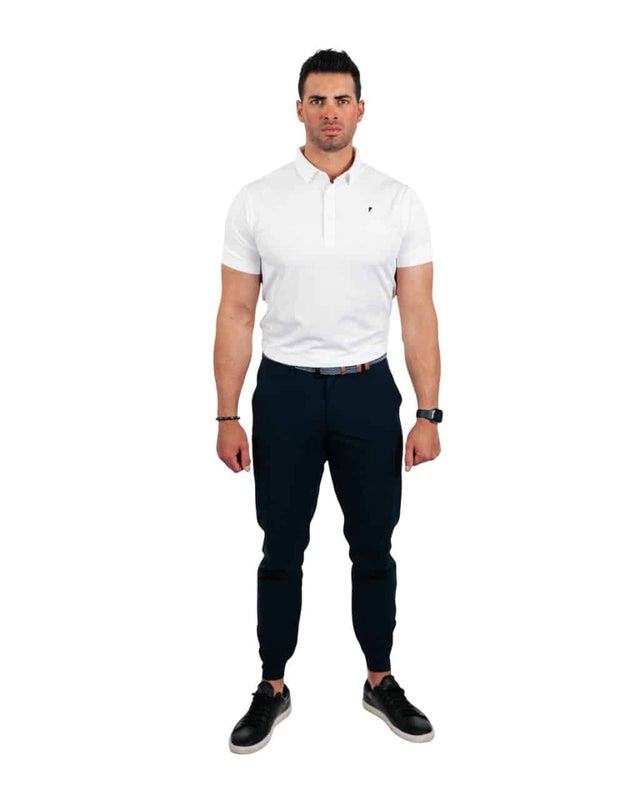 Primo White Classic Collar Polo