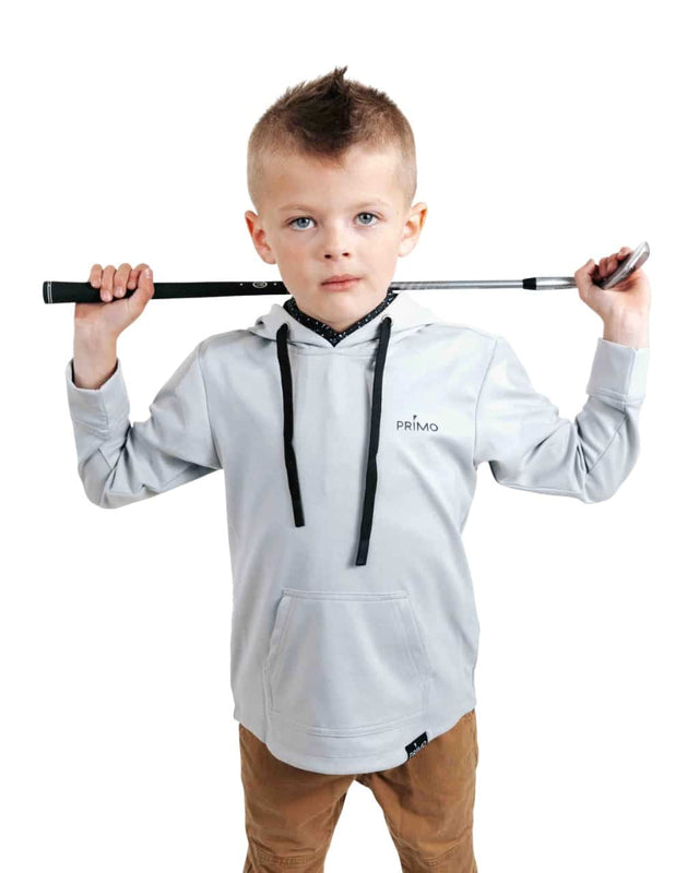 Primo Youth Boy's Light Gray Hoodie