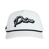 Primo White 3D Cursive Cap - One Golf