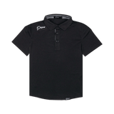 Primo Youth Boy's Black Classic Polo - One Golf