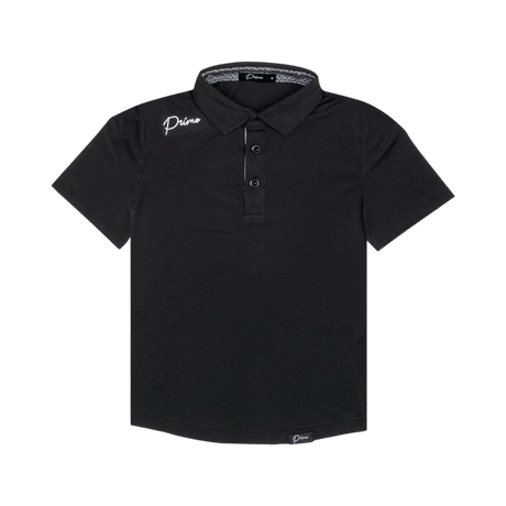 Primo Youth Boy's Black Classic Polo - One Golf