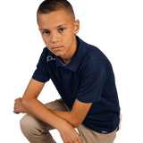 Primo Youth Boy's Navy Classic Polo - One Golf