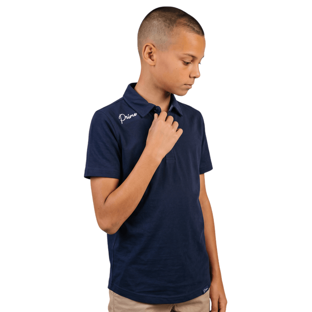 Primo Youth Boy's Navy Classic Polo - One Golf