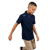 Primo Youth Boy's Navy Classic Polo - One Golf
