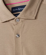 Psycho Bunny Austin Pique Oxford Stone Long Sleeve - One Golf