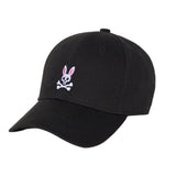 Psycho Bunny Classic Baseball Black Cap - One Golf