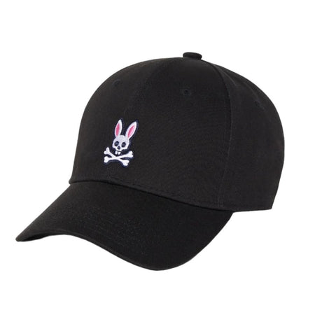 Psycho Bunny Classic Baseball Black Cap - One Golf