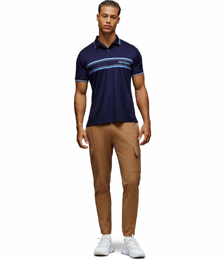 Psycho Bunny Ives Evening Blue Sport Polo - One Golf