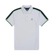 Psycho Bunny Jayden Stripe Sport Mens White Polo - One Golf