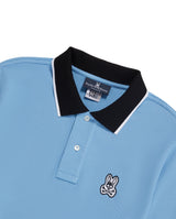 Psycho Bunny Men's Serge Pique Fashion Montana Sky Polo