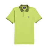 Psycho Bunny Men's Strype Fashion Lime Granita Polo