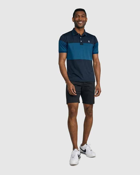 Psycho Bunny Men's Grayson Navy Sport Polo - One Golf