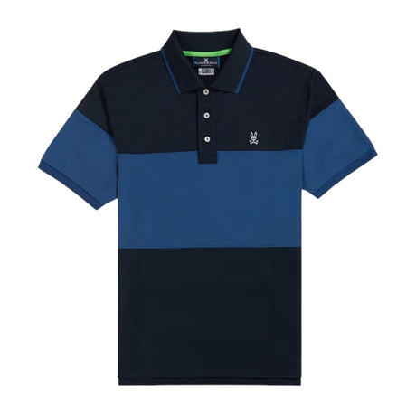 Psycho Bunny Men's Grayson Navy Sport Polo - One Golf