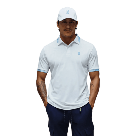 Psycho Bunny Onyx White Sport Polo - One Golf