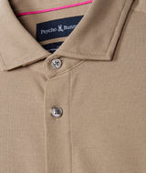 Psycho Bunny Austin Pique Oxford Stone Long Sleeve