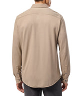 Psycho Bunny Austin Pique Oxford Stone Long Sleeve